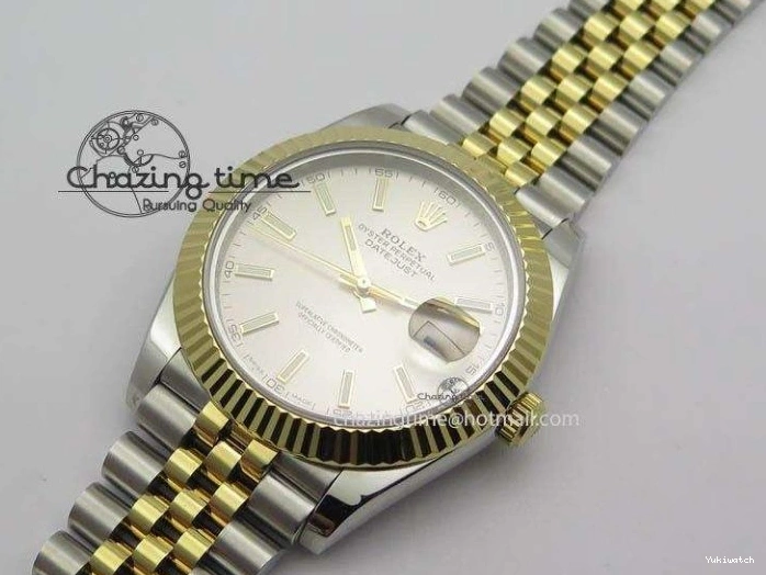 Jubilee YG Best Edition 41mm Bracelet Silver A2813 DateJust Maker BP Dial New Version II SS On 0422